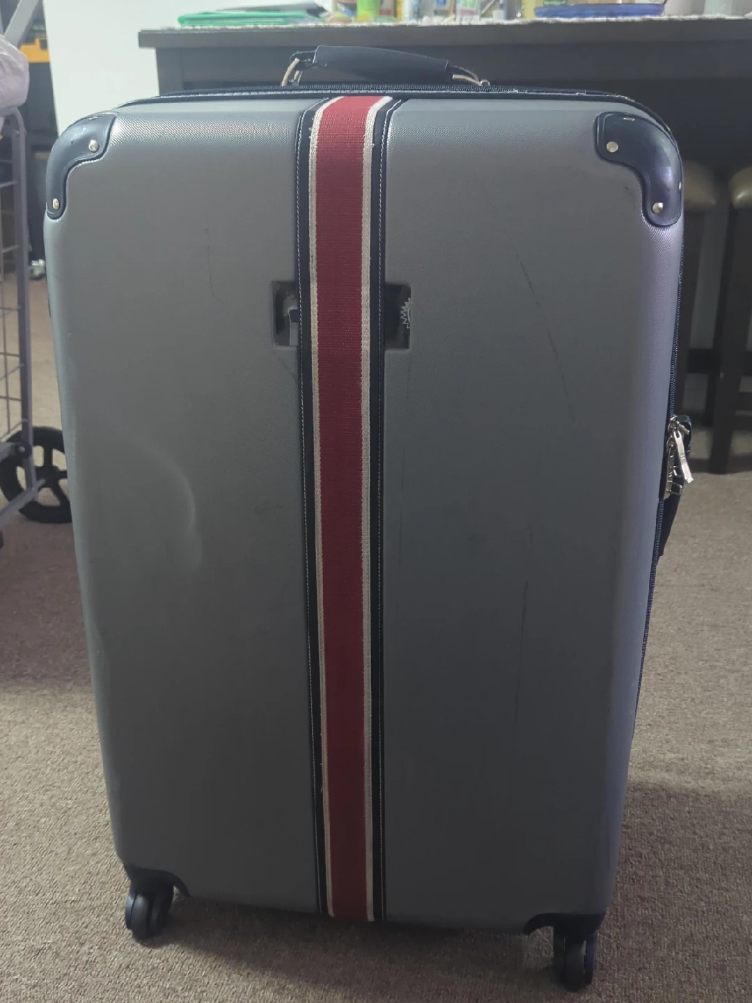 Tommy Hilfiger Gray Hardside Suitcase image indicator(1)