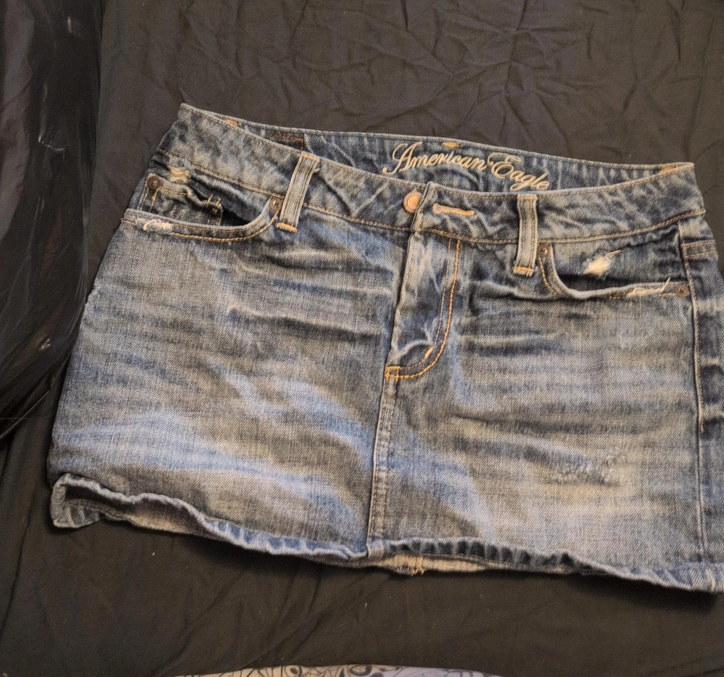 American Eagle Denim Mini Skirt Size 4
