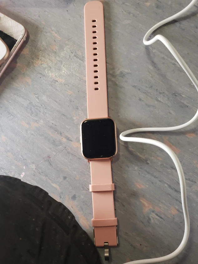 Smartwatch with Pink Band