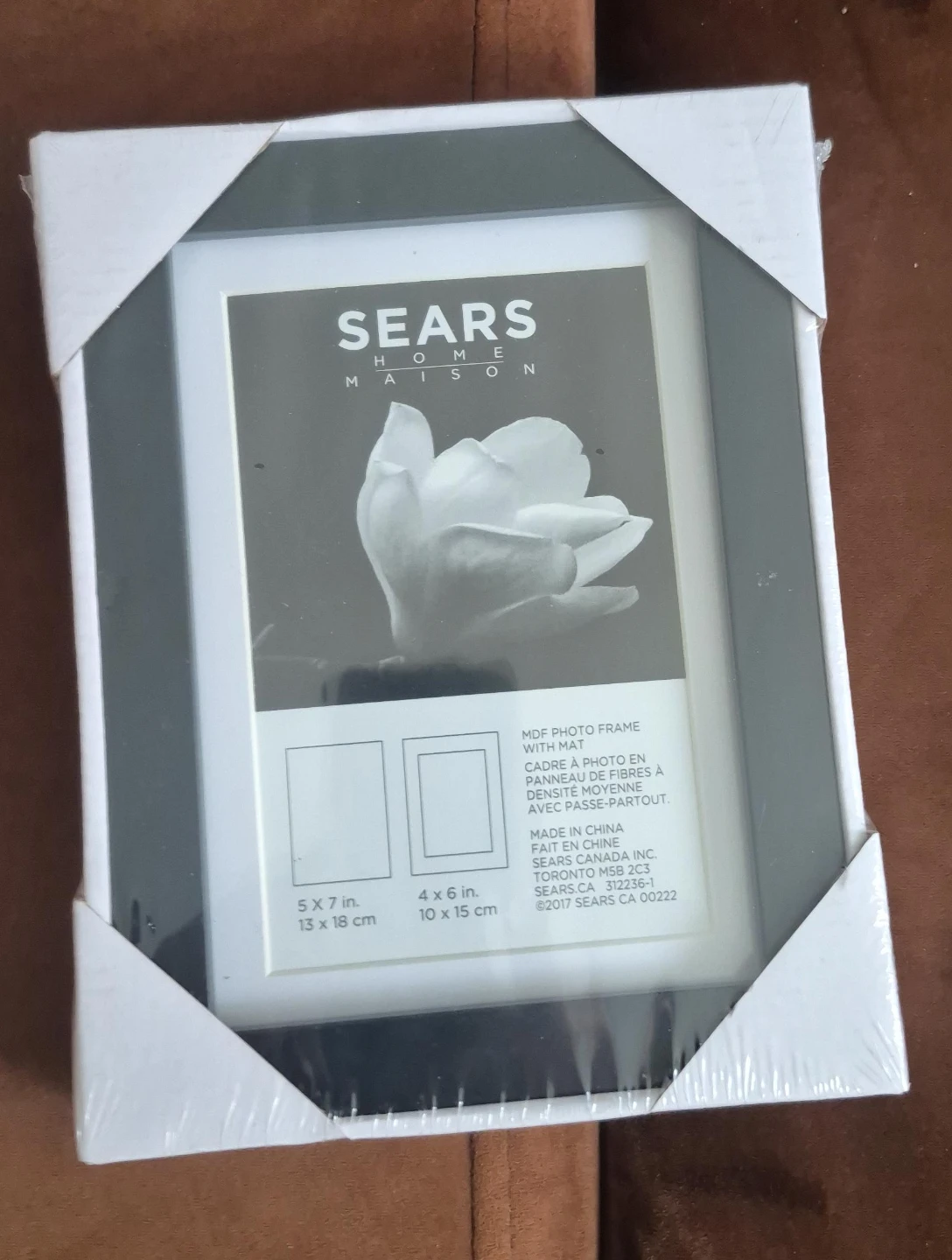 New Sears Home Maison 5x7 & 4x6 Photo Frame