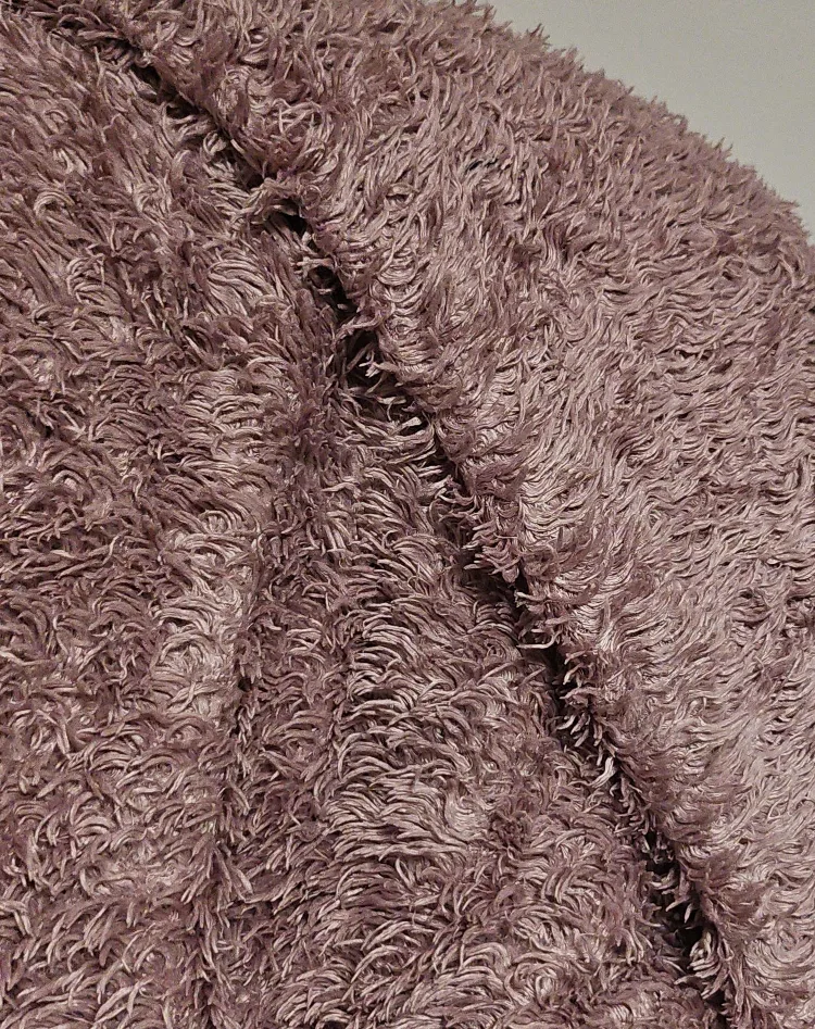 Fuzzy Throw Blanket - Mauve