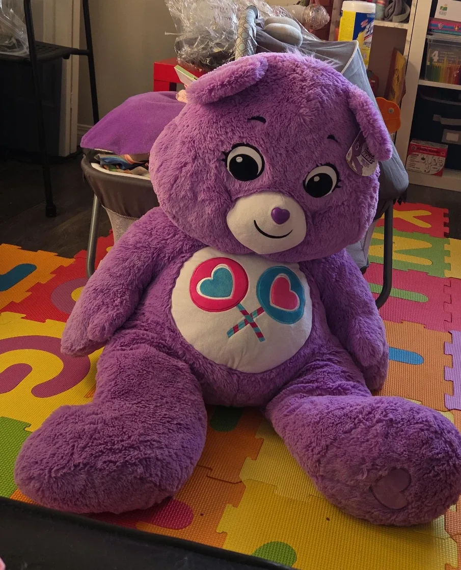 Giant Care Bear Plush - Purple