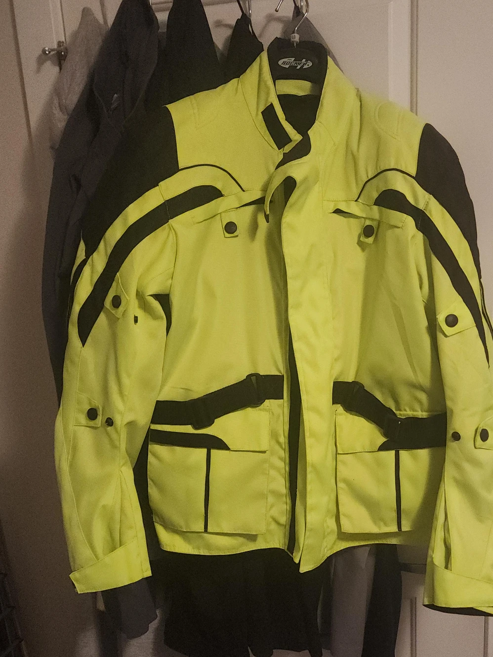 High Viz Motorcycle Jacket - Cordura, Waterproof, Scotchlite 3M