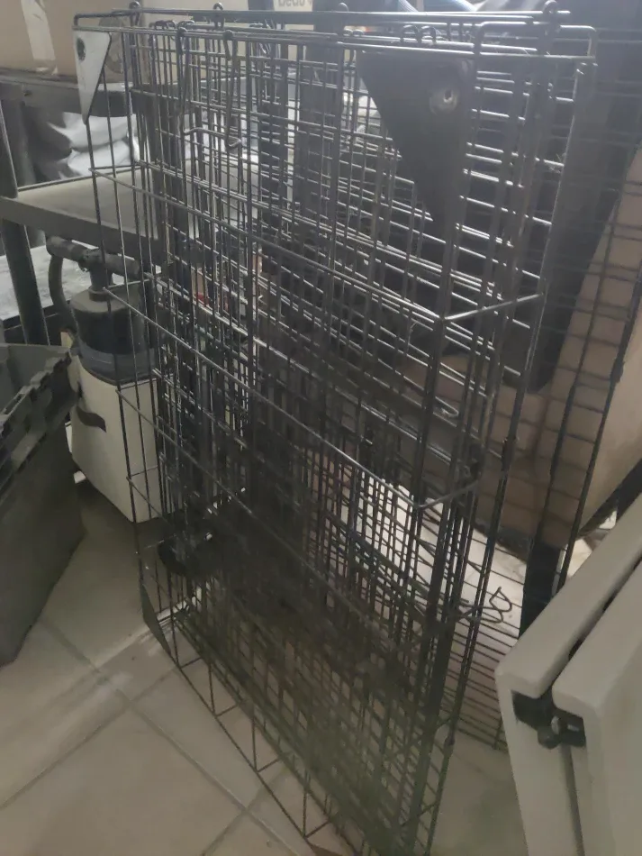 Black Wire Animal Crate