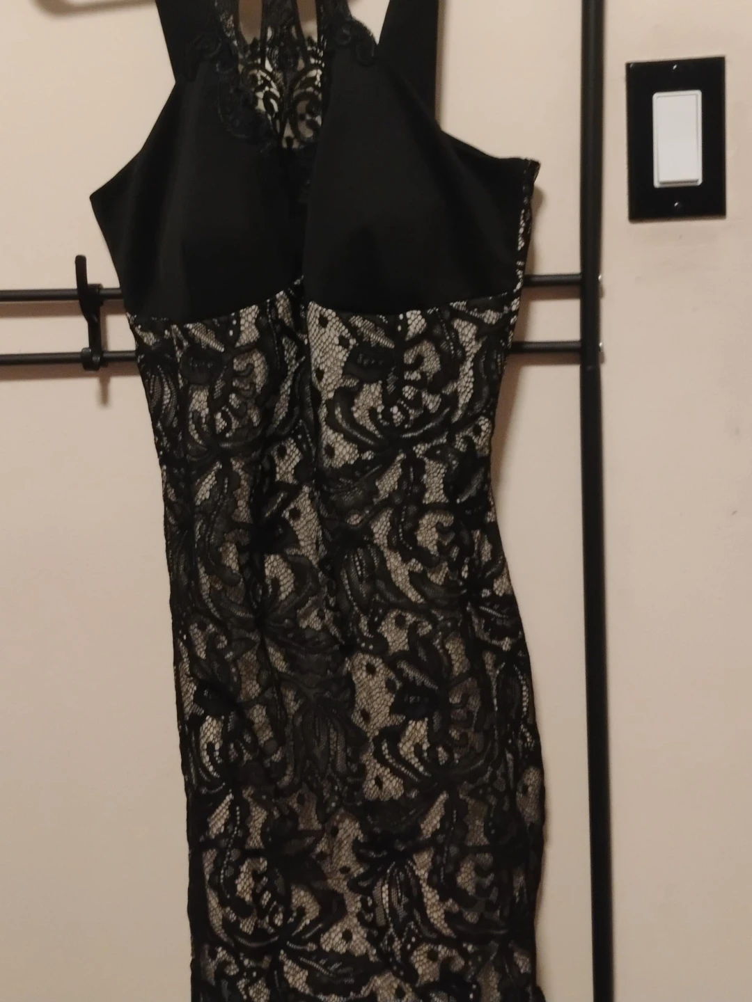 Suzy Shier Black Lace Dress - Size S