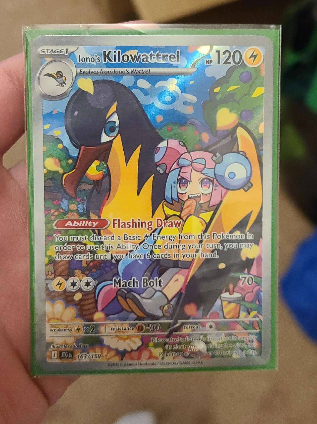 Iono's Kilowattrel Pokemon Card image indicator(1)