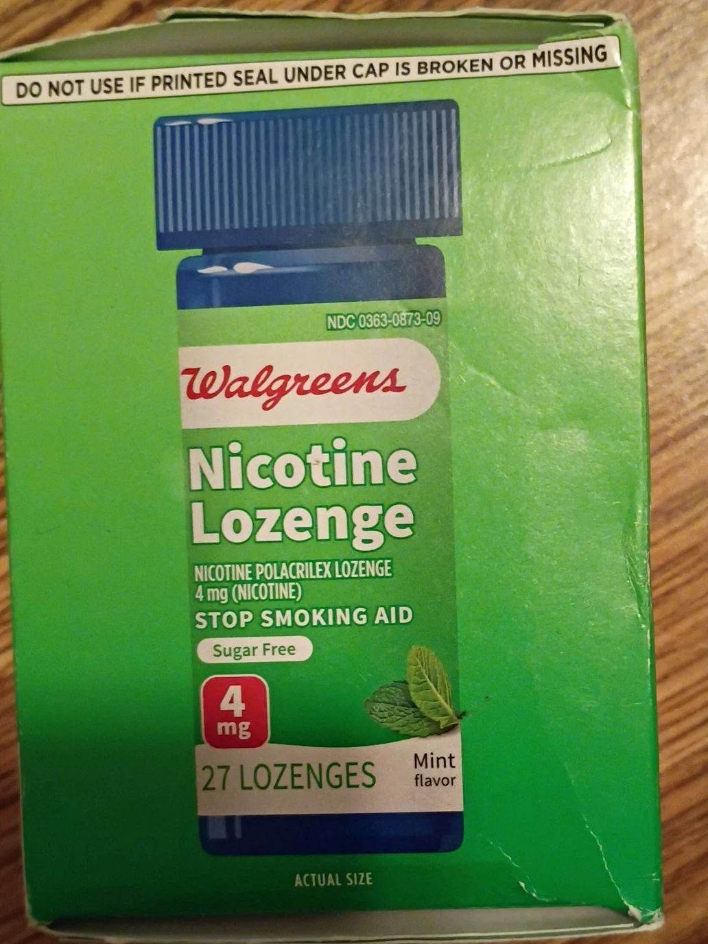 Walgreens Nicotine Lozenge 4mg