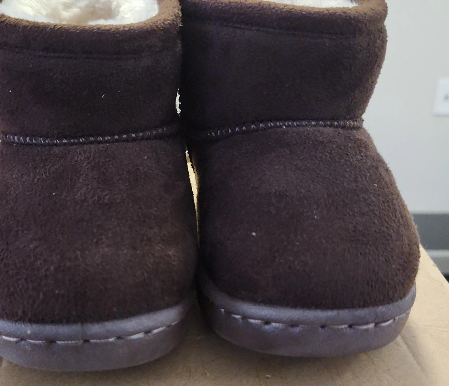 Yang Beiwa Brown Baby Booties - Size 160
