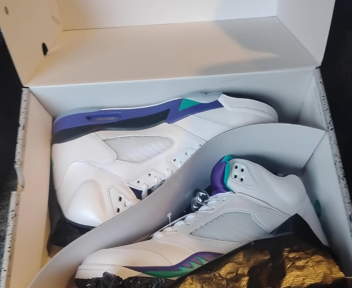 Nike Air Jordan 5 Retro OG White Grape US 8.5
