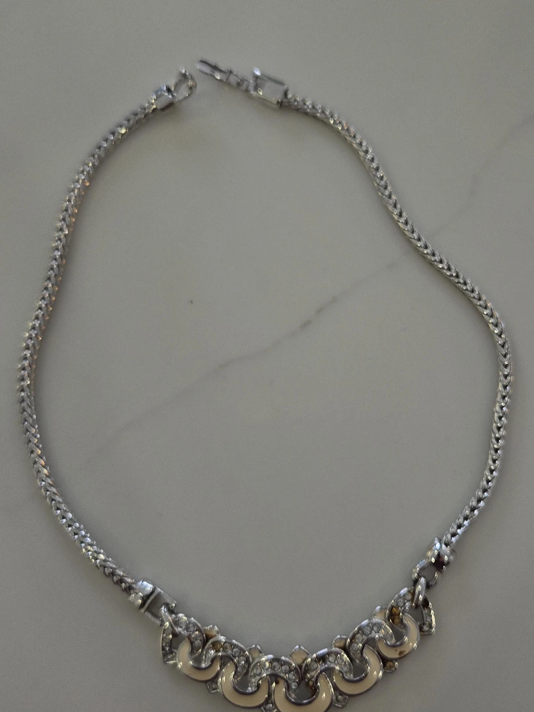 Vintage Silver-Tone Necklace image indicator(1)