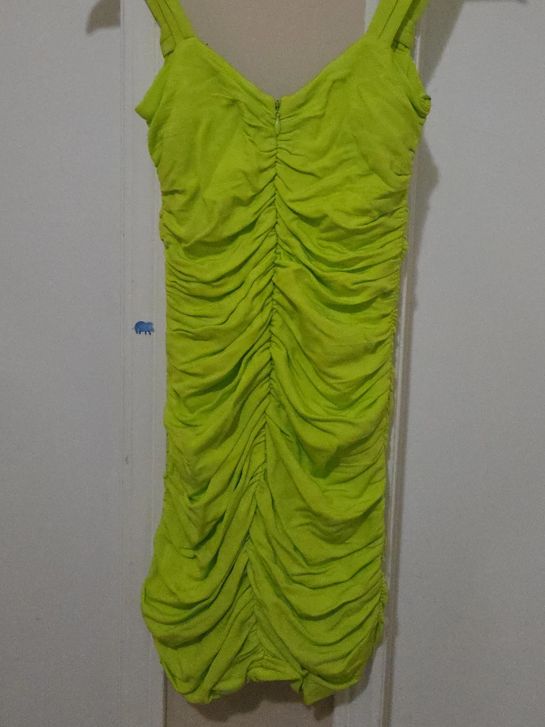 Green Ruched Dress