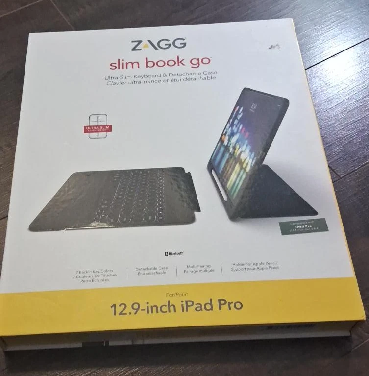 ZAGG Slim Book Go 12.9-inch iPad Pro Keyboard Case