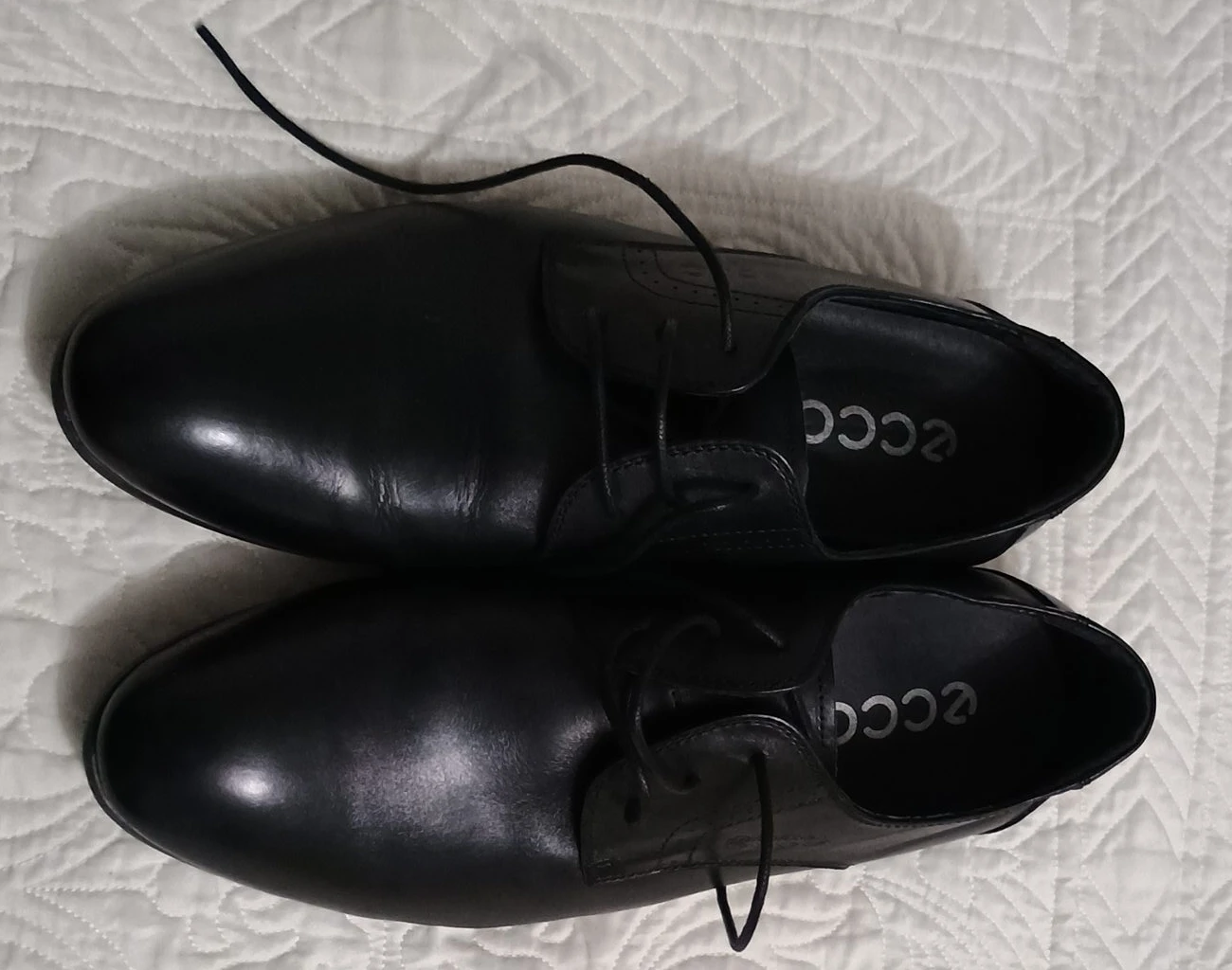 Ecco Black Leather Dress Shoes