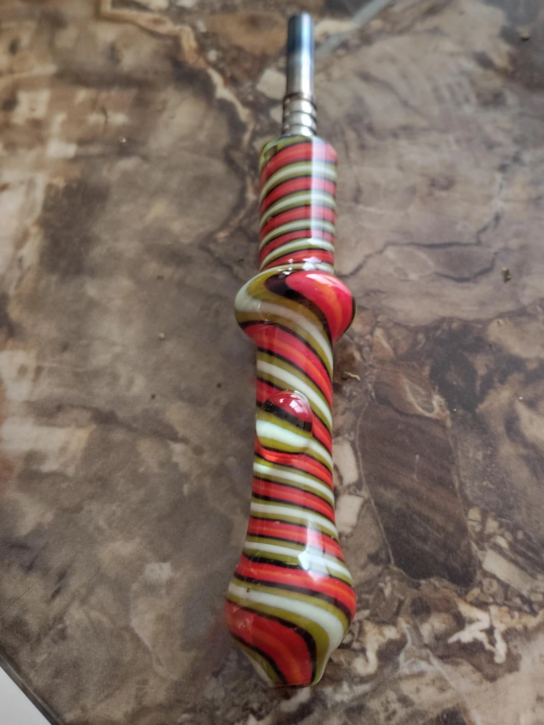 Striped Glass Pipe