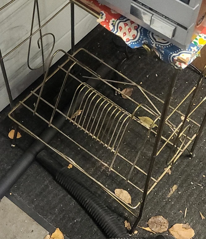 Vintage Metal Record Rack