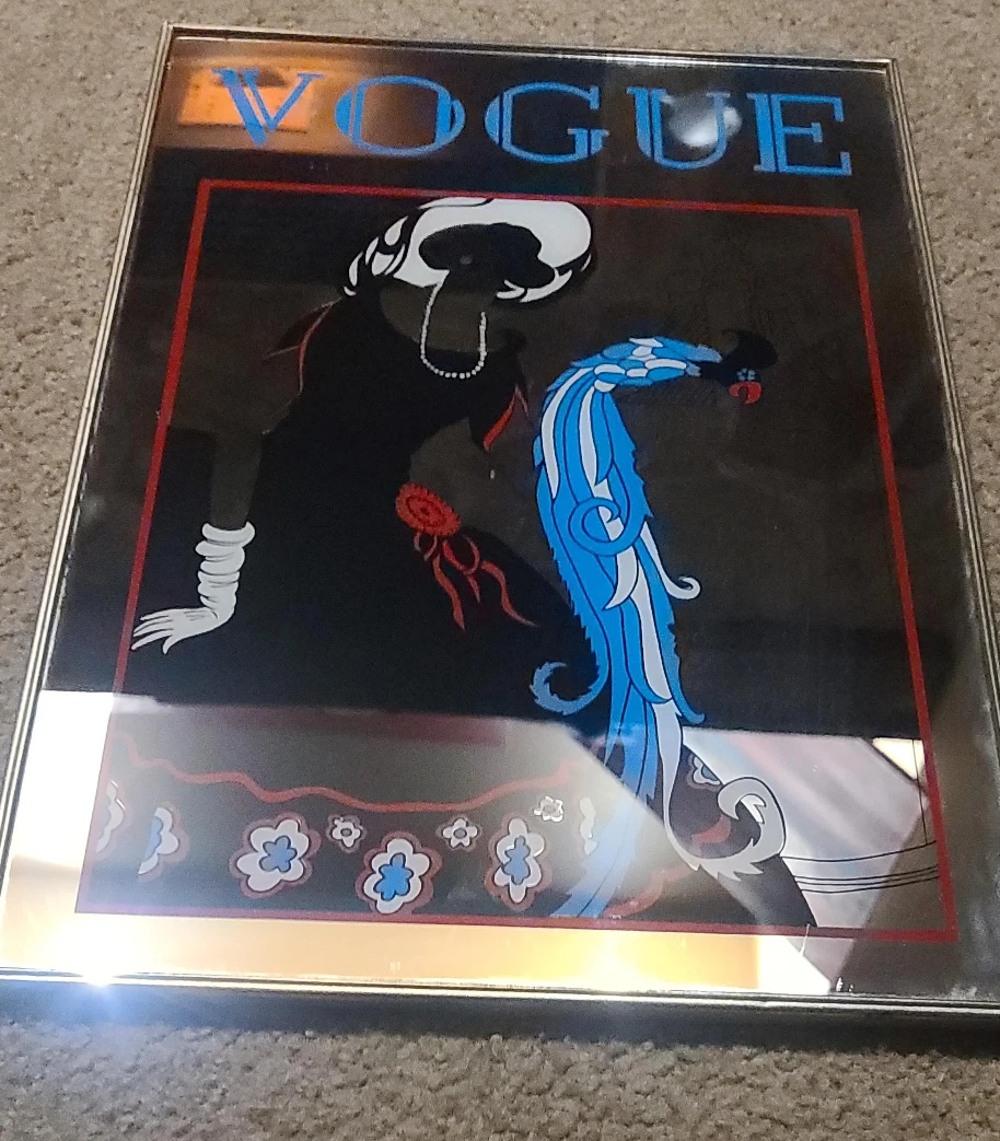 Vintage Vogue Magazine Cover Framed Art thumbnail