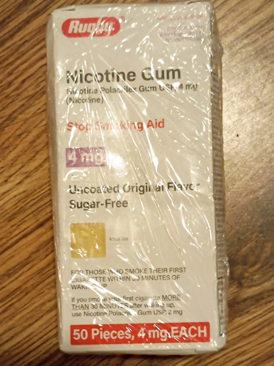 Rugby Nicotine Gum 4mg - New!