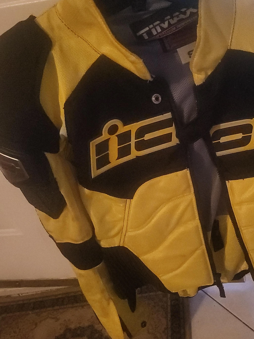 Icon Motorcycle Jacket - Yellow & Black