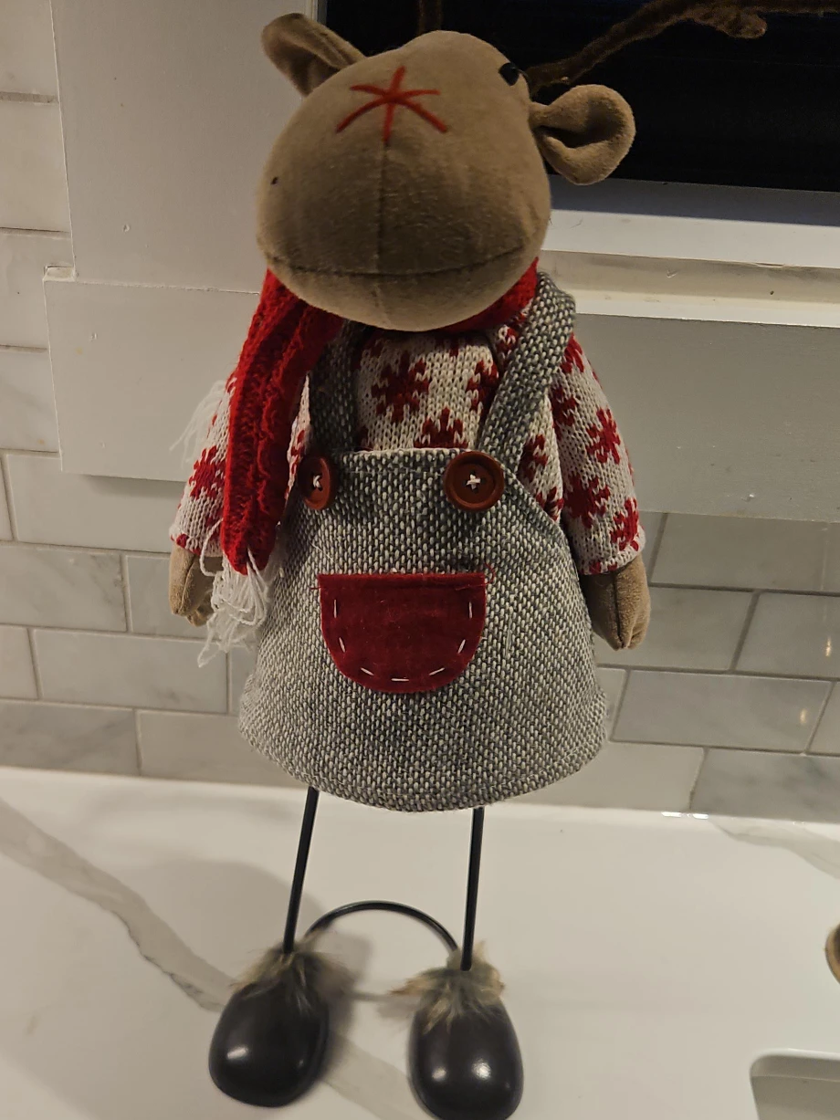 Cute Plush Reindeer Decoration
