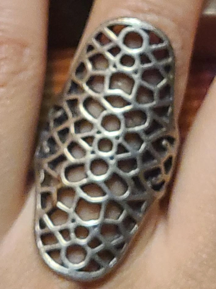 Silver Tone Statement Ring