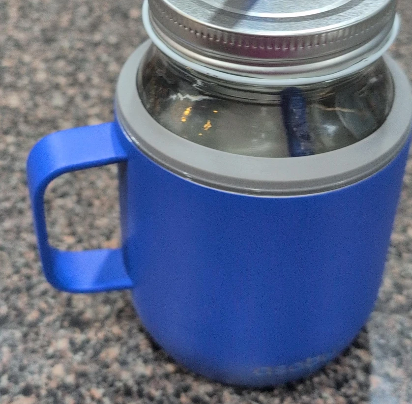 Oslo Mug with Mason Jar Lid - Blue image indicator(1)