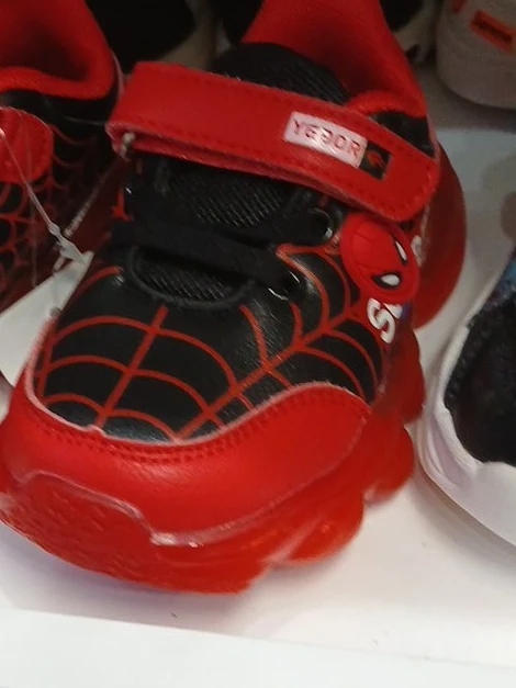 Spiderman Red & Black Kids Shoes