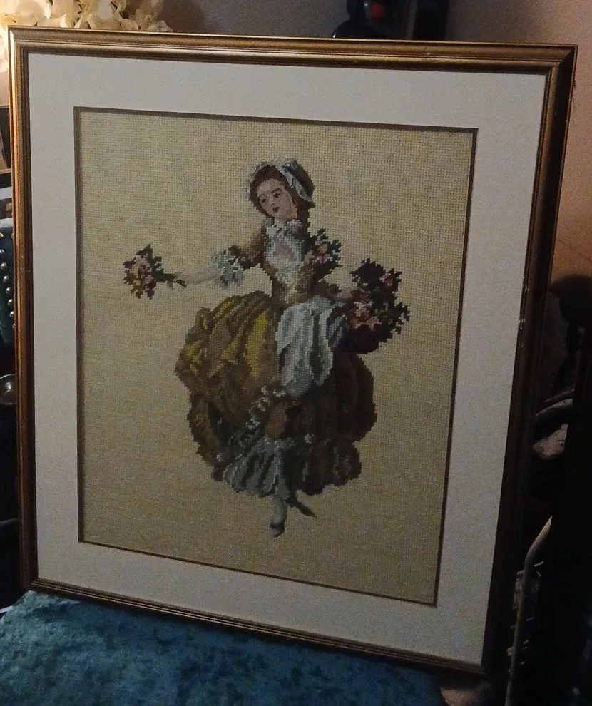 Framed Needlepoint Art