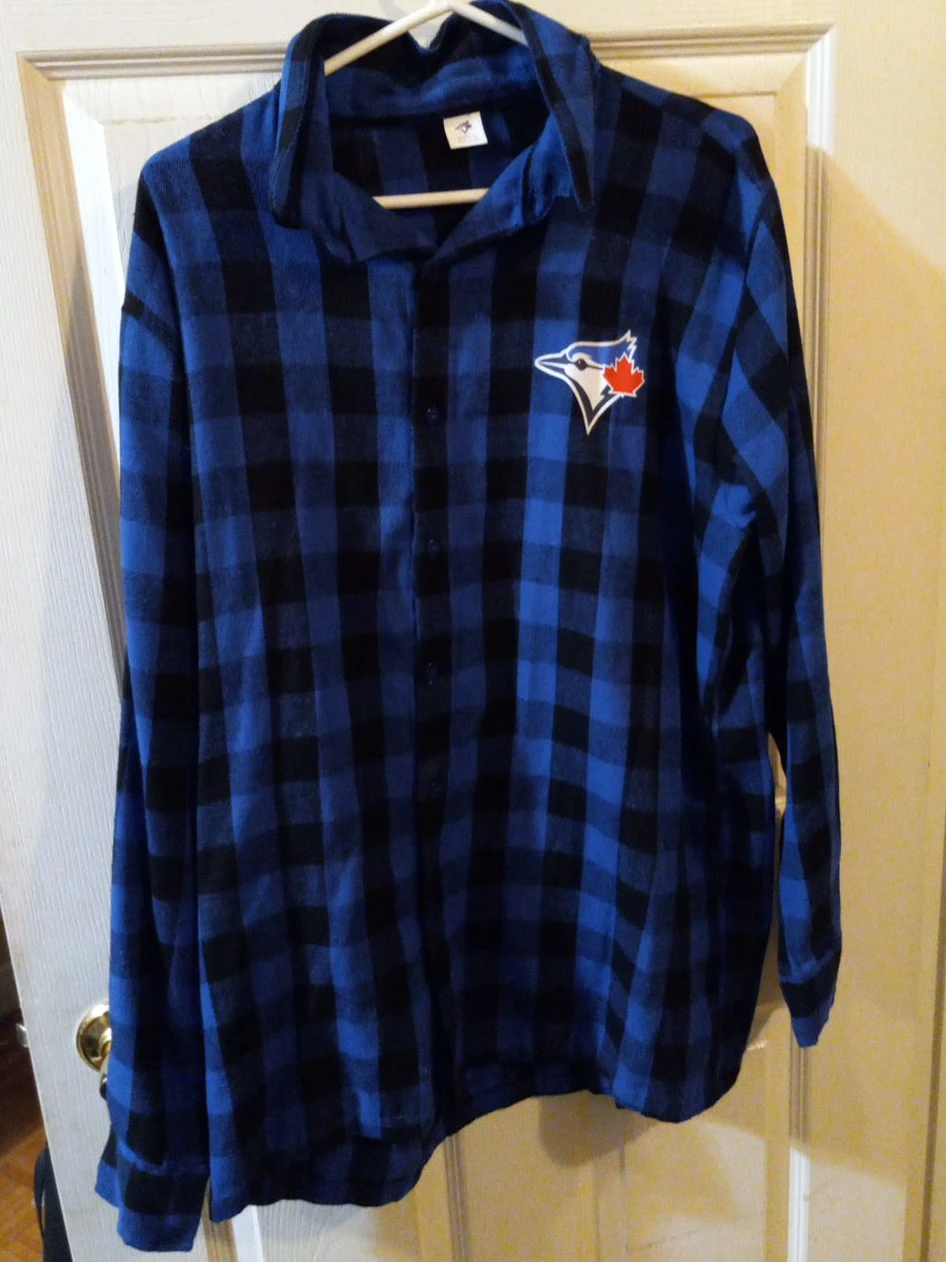 Toronto Blue Jays Plaid Flannel Shirt
