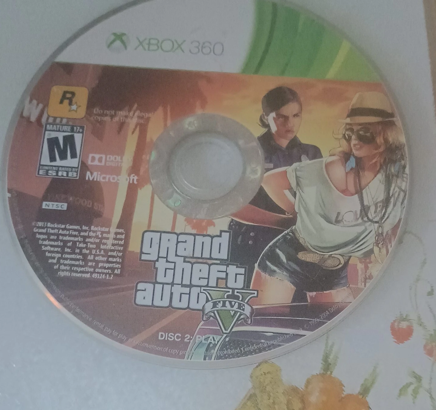 Grand Theft Auto V Xbox 360 Disc 2