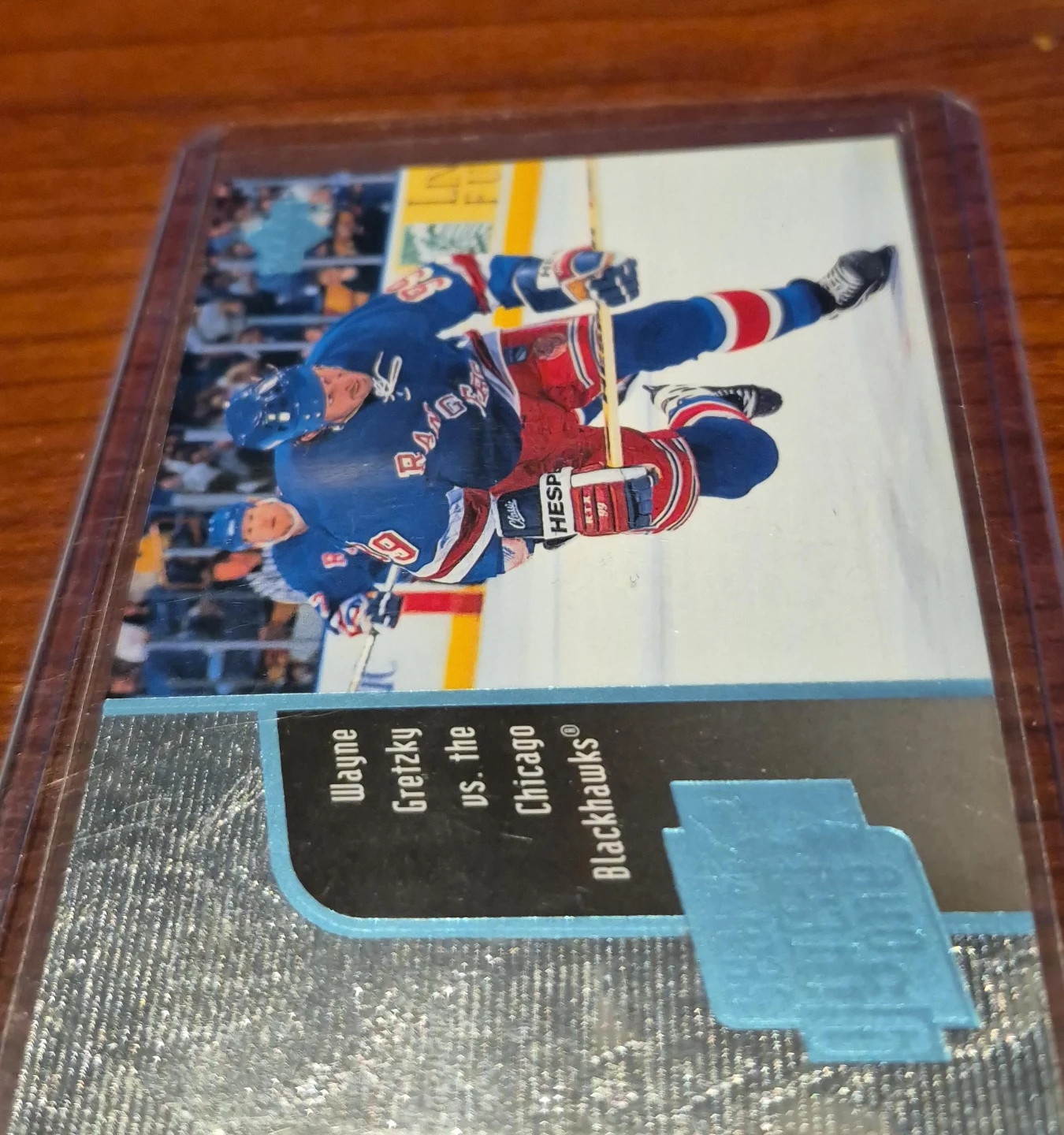 Wayne Gretzky vs Chicago Blackhawks Trading Card thumbnail