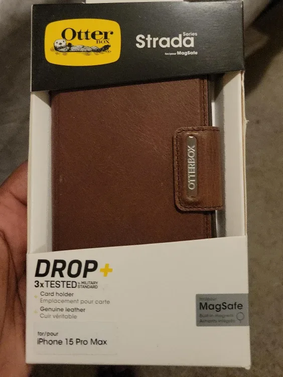 Otterbox Strada iPhone 15 Pro Max Case - Brown Leather