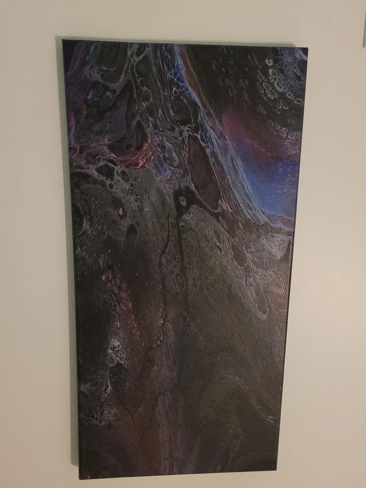 Abstract Fluid Art Canvas Painting