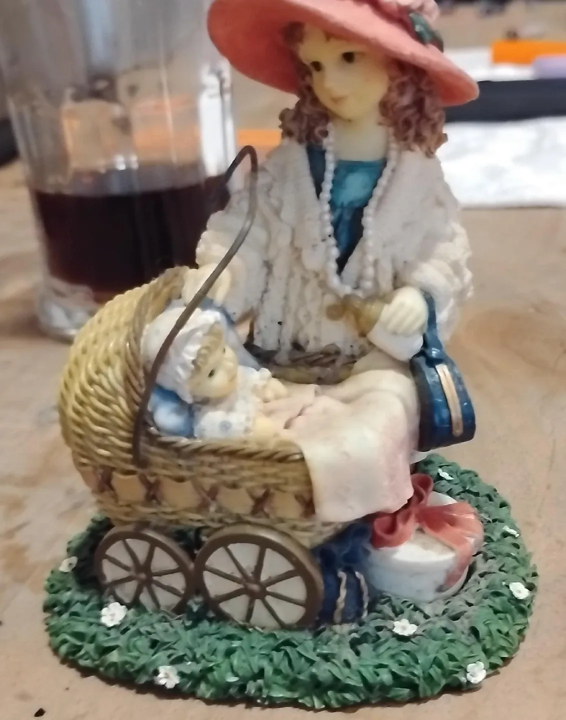 Collectible Figurine - Lady with Baby Carriage