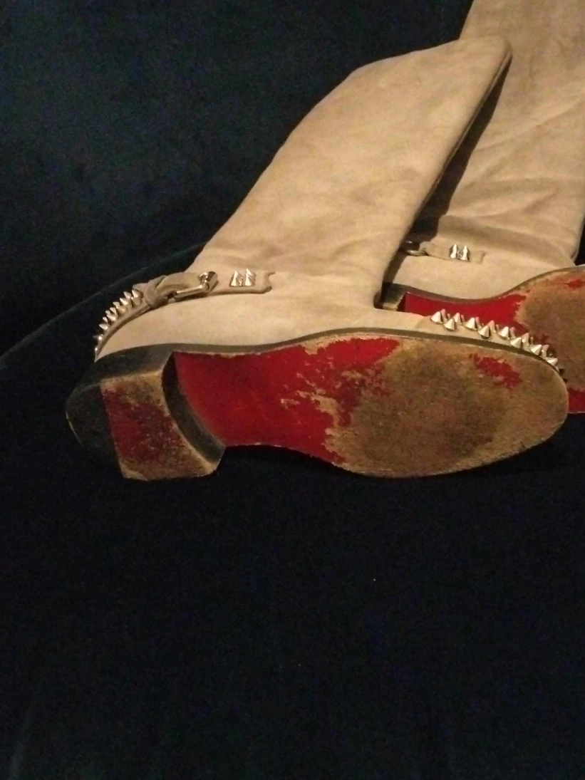 Christian Louboutin Beige Suede Boots
