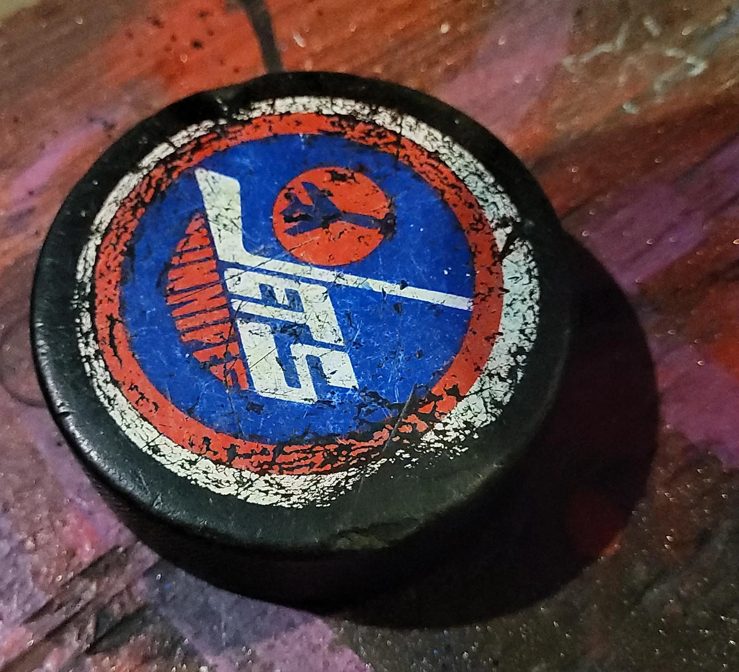 Winnipeg Jets Hockey Puck