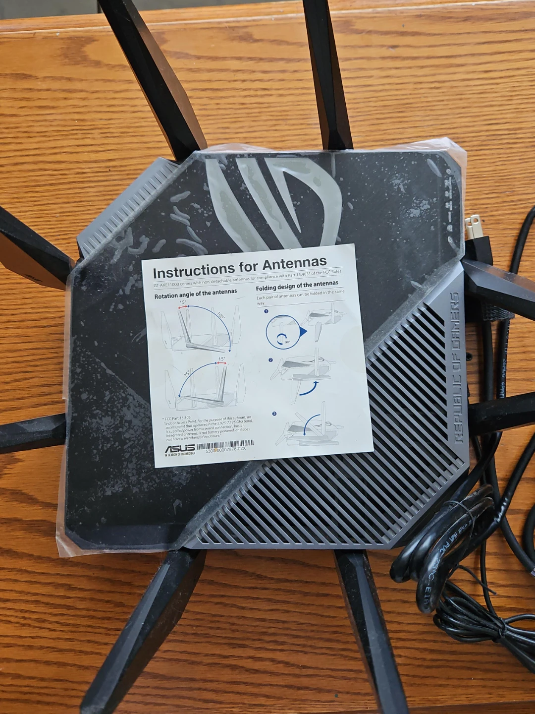 ASUS Republic of Gamers GT-AXE11000 Router