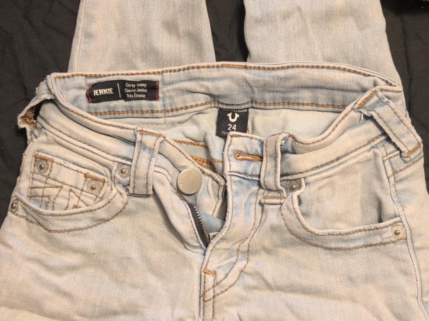 True Religion Jennie Curvy Skinny Jeans Size 24