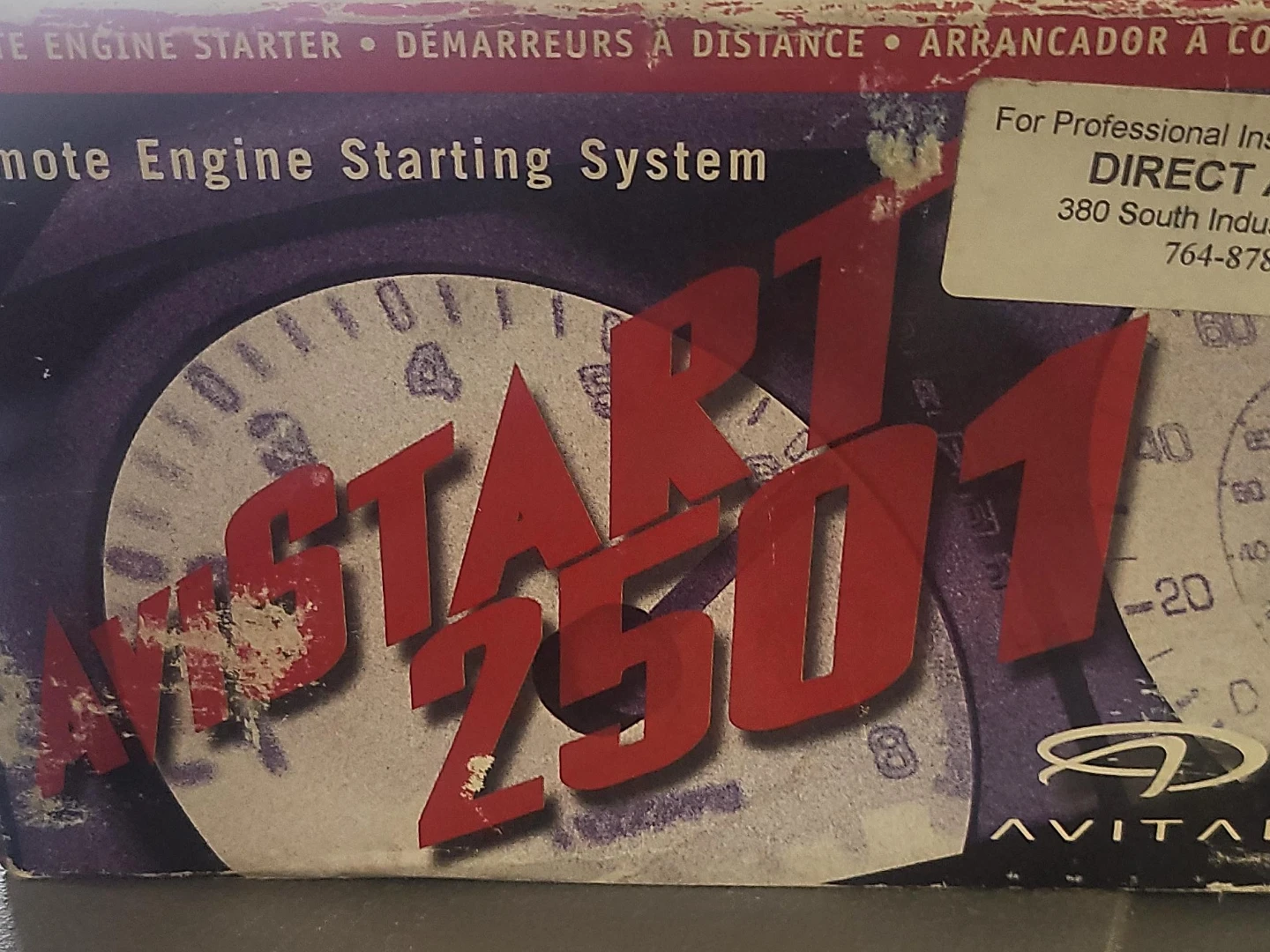 Avital 2501 Remote Engine Starter