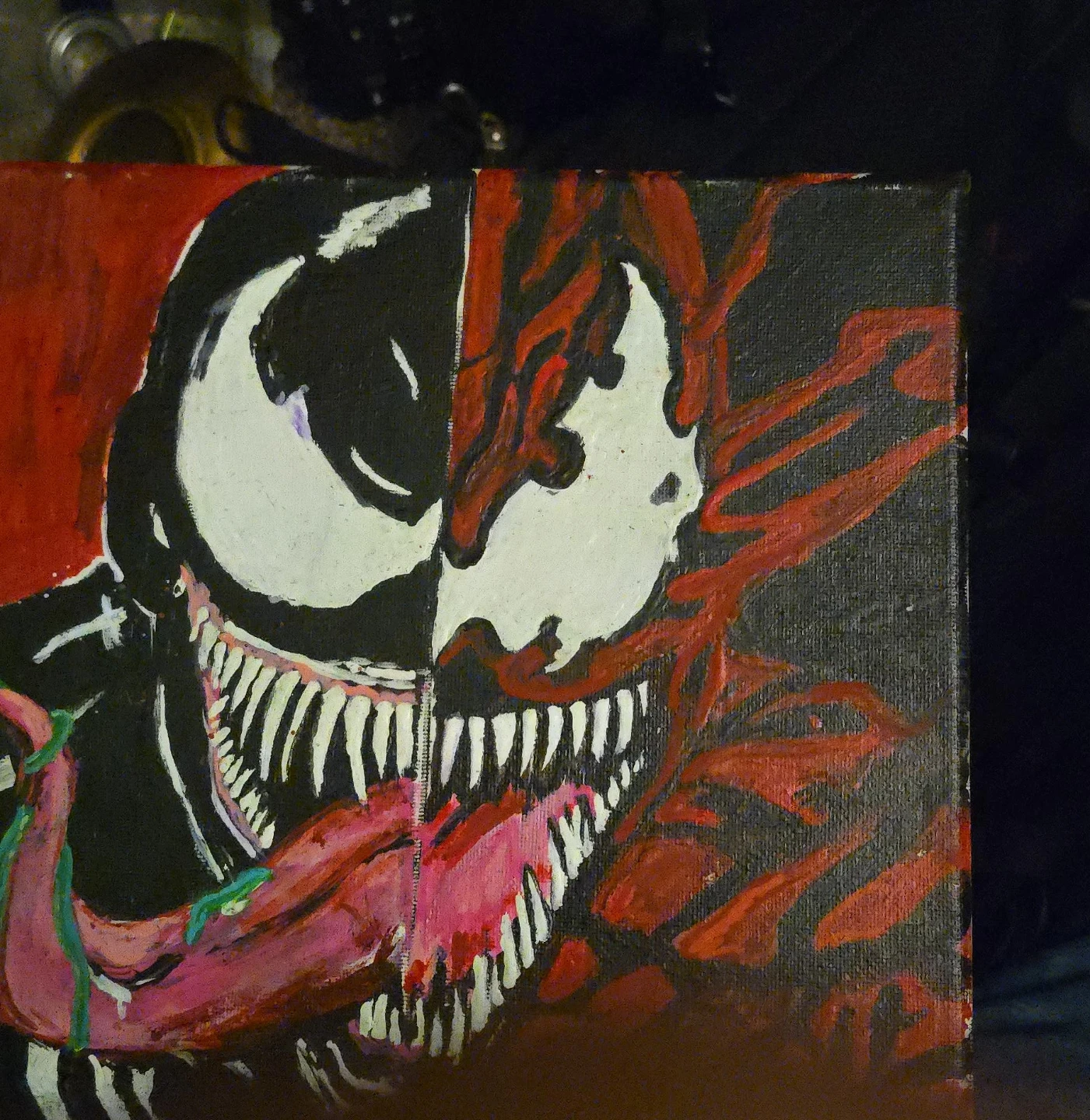 Venom vs Carnage Painting