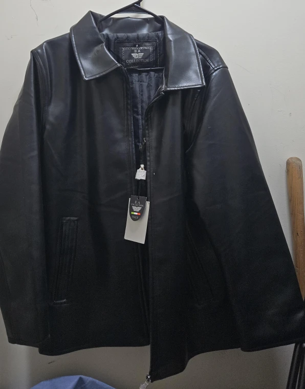 EA Collection Black Leather Jacket