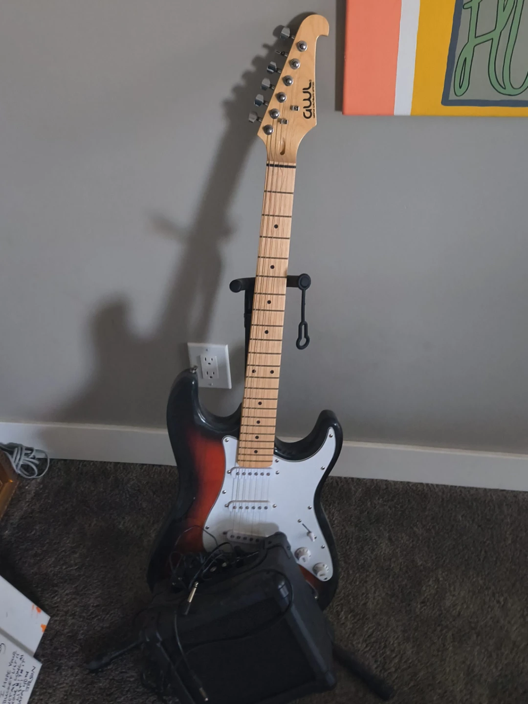 AWL Electric Guitar with Amplifier🥕