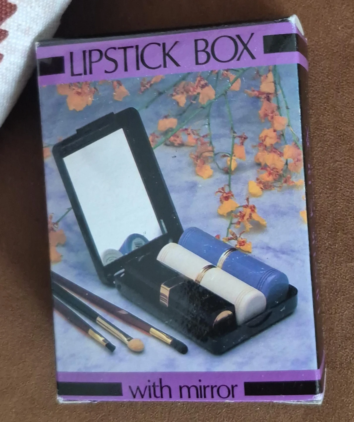 Vintage Lipstick Box with Mirror