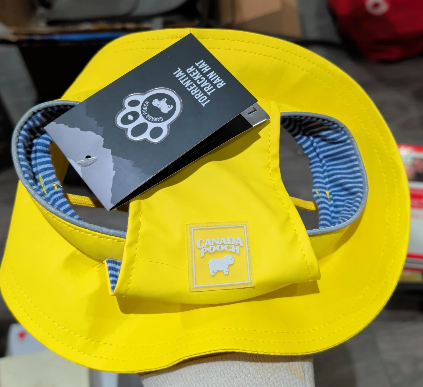 Canada Pooch Torrential Tracker Rain Hat - Yellow thumbnail