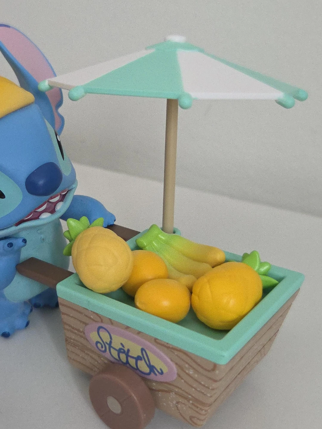Disney Stitch Fruit Cart Figurine
