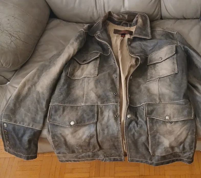 Leather Jacket - Size M