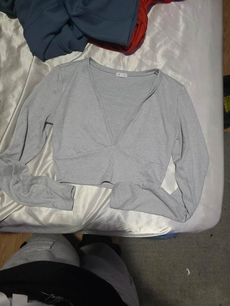 Garage Grey Long Sleeve Top Size P/S