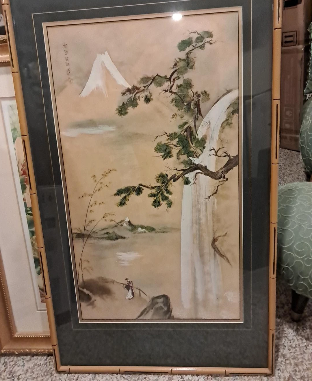 Framed Original Japanese Landscape Art