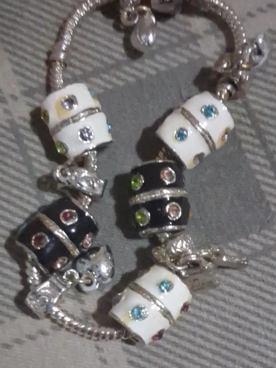 Charm Bracelet with Colourful Charms