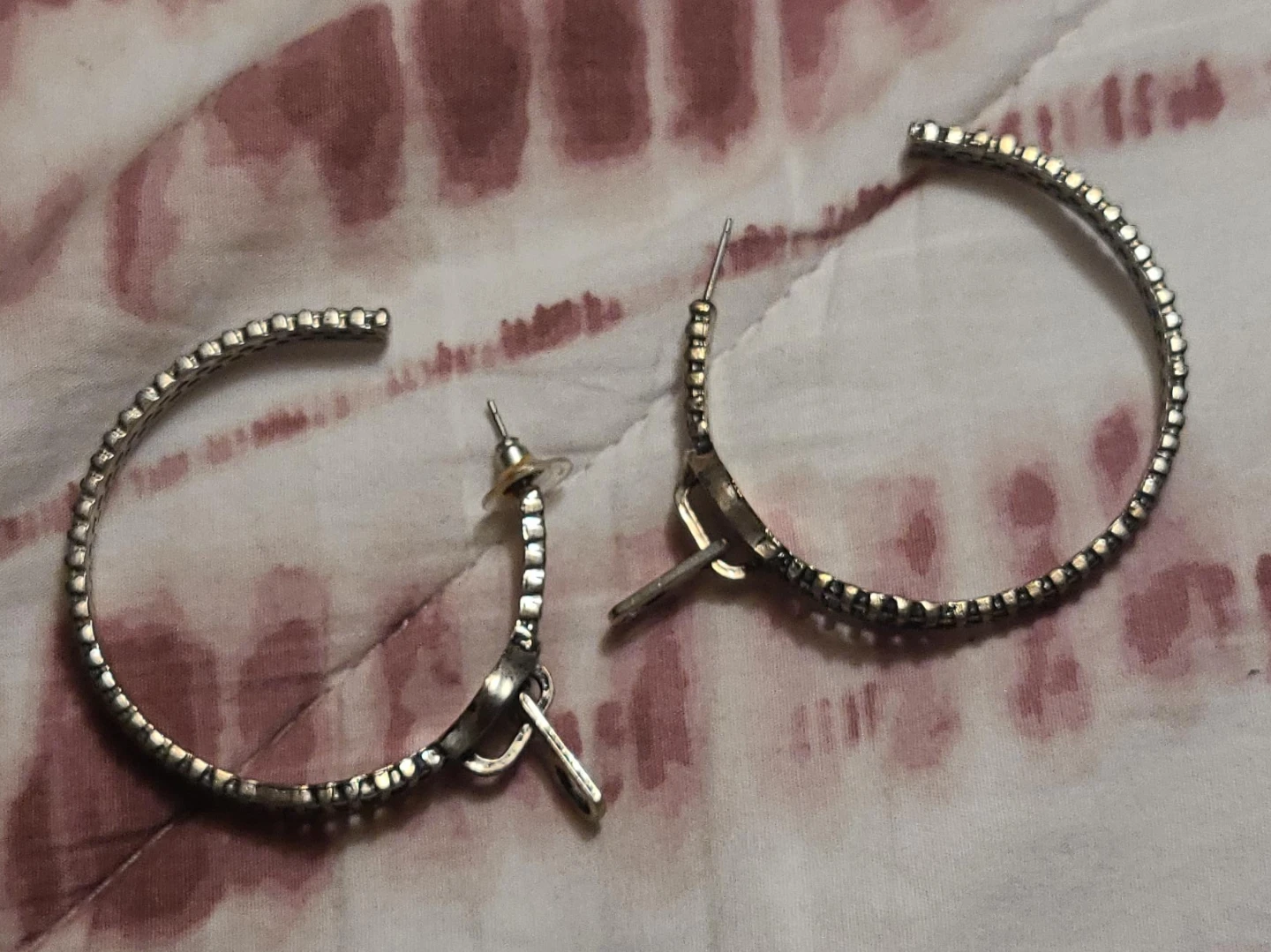 Zipper Hoop Earrings