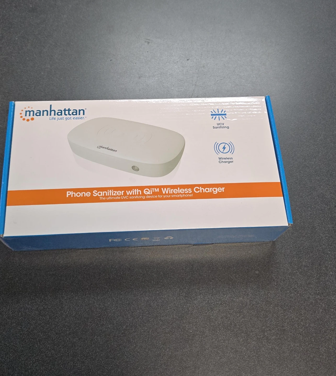 Manhattan Phone Sanitizer with Qi Wireless Charger